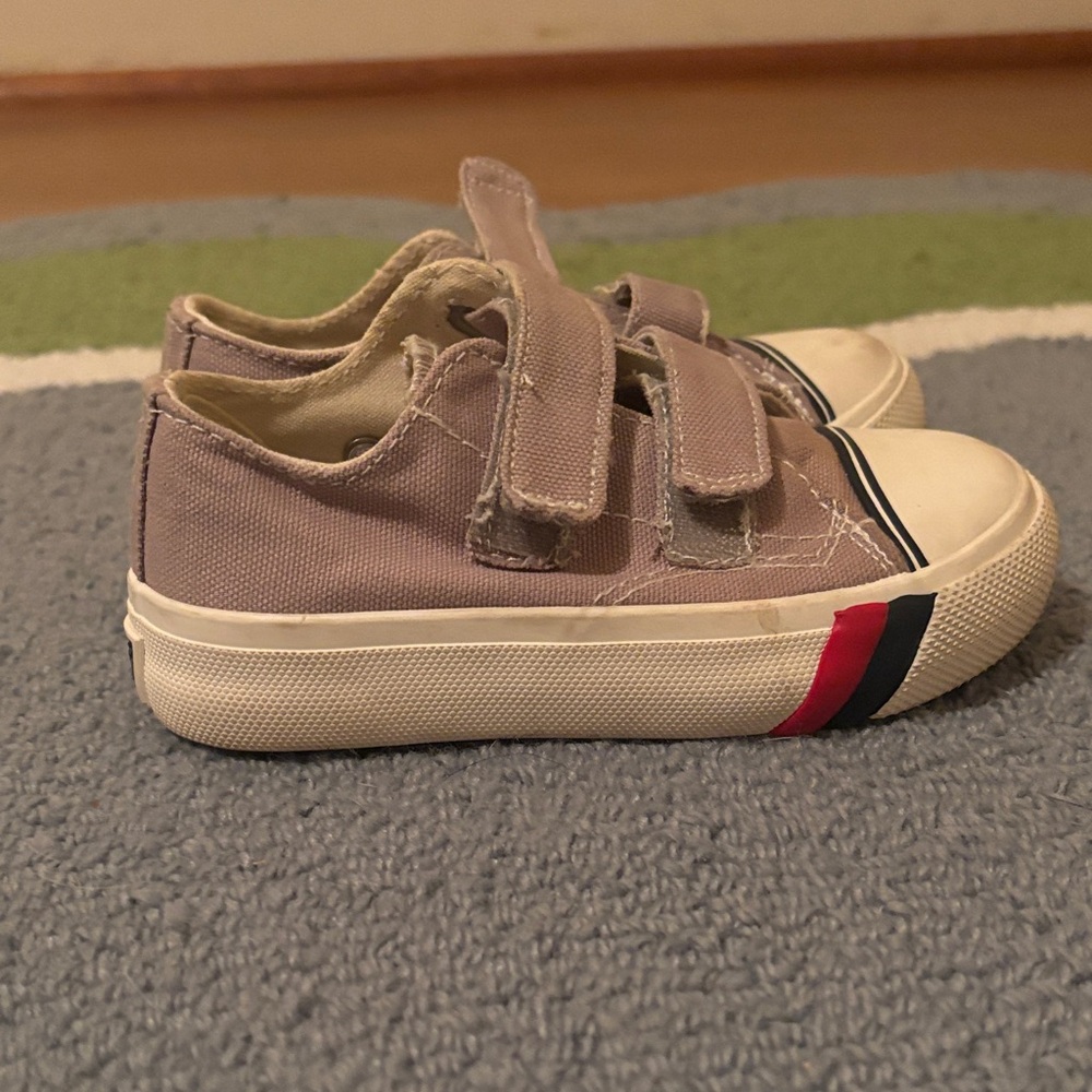 Kids' Velcro Sneakers - Taupe